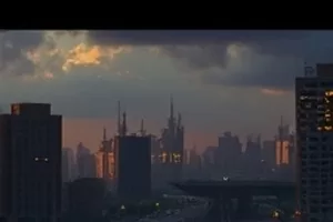 山海邮路剧照,邮递员沿山脊石阶在清晨行走