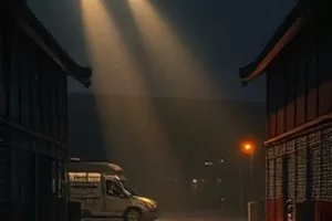 云上工坊剧照,山间木工房里手工刨花的近景